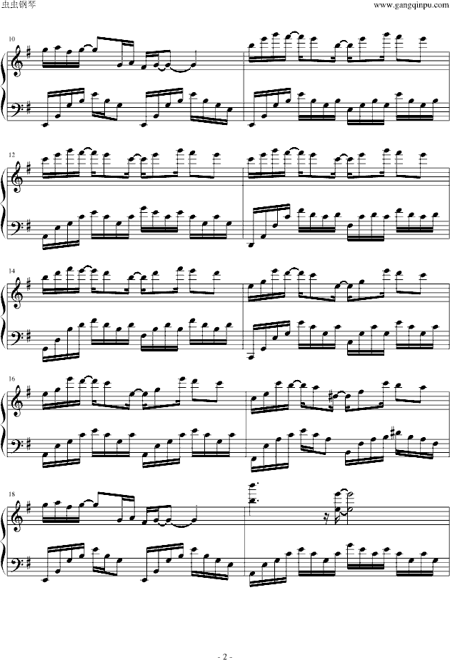 bebu silvette‘s piano （爱情公寓2）-钢琴谱(钢琴曲)-影视2