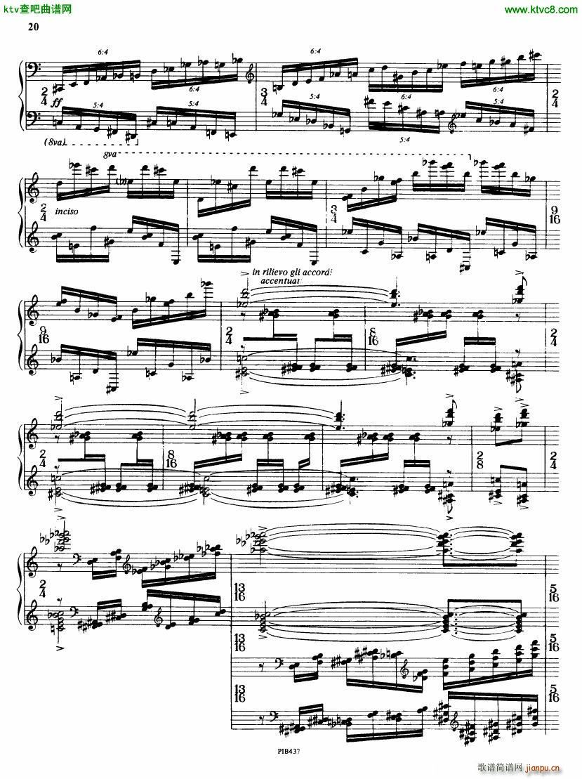 Ginastera op 53 Sonata No 220