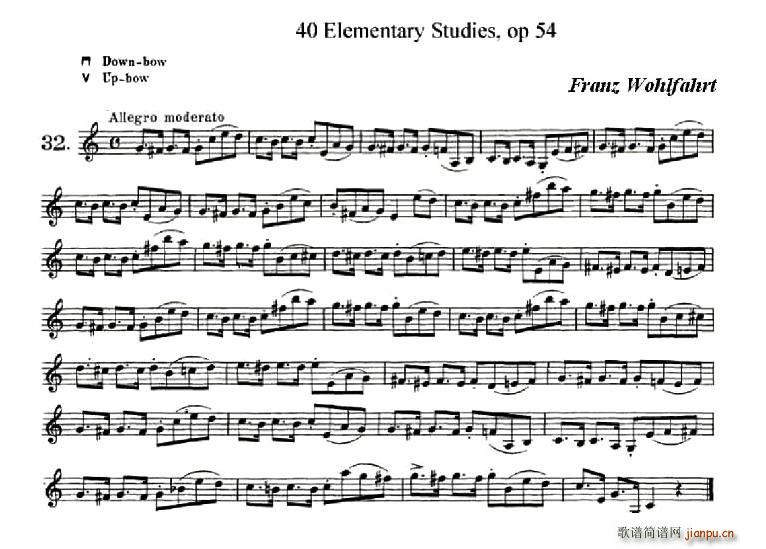 40首小提琴初级技巧练习曲之321