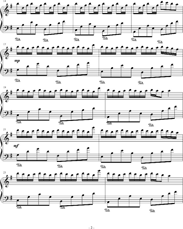 彩色泡泡―给忧伤的礼物°-钢琴谱(钢琴曲)-覃新莲2