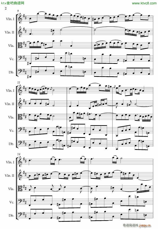 g弦之歌原版_巴哈 Bach Johann Sebastian2