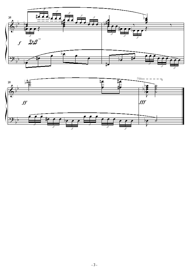 幻想曲第一章(前奏曲)-钢琴谱(钢琴曲)-乐侠3