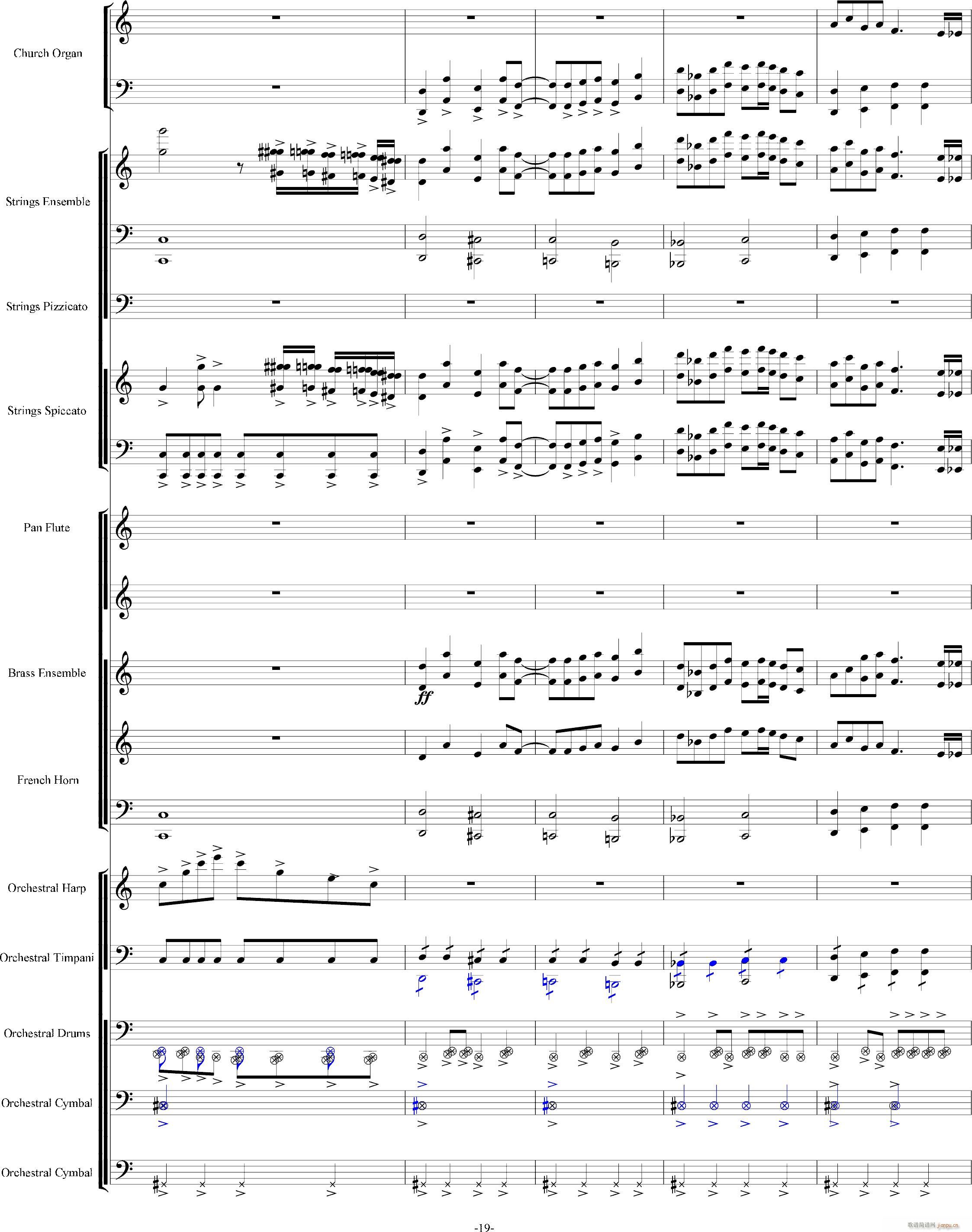 当管弦乐队遇上疯狂爵士鼓手-震撼总谱19
