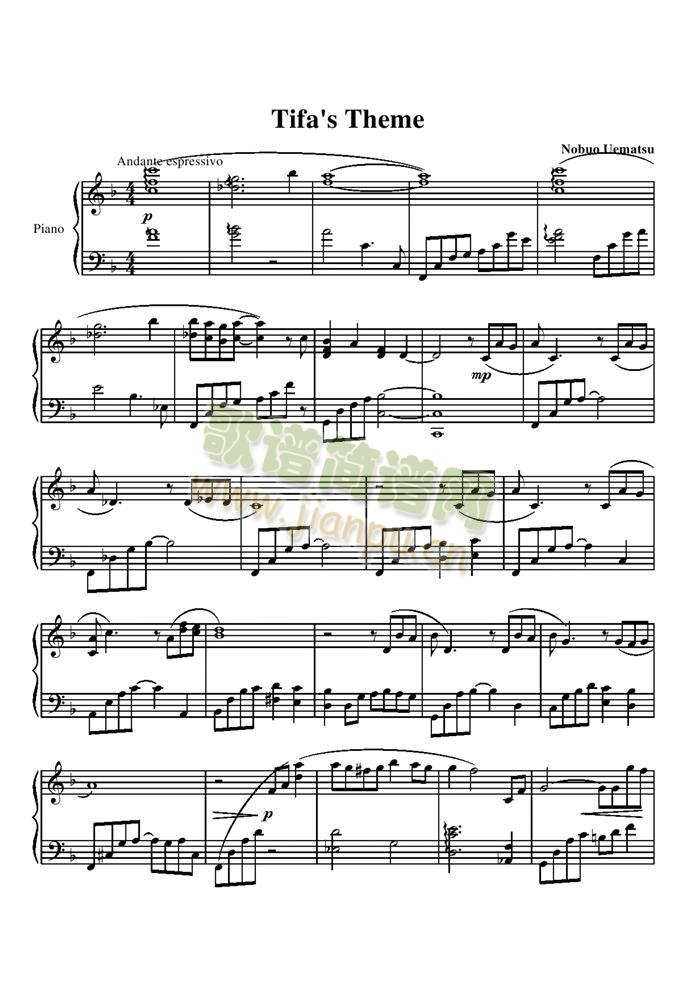 Tifa is Theme Piano Version1