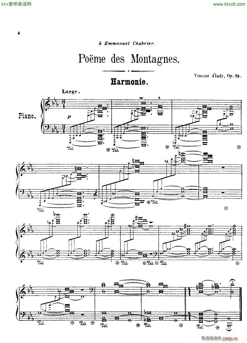 Indy Poeme des montagnes op151