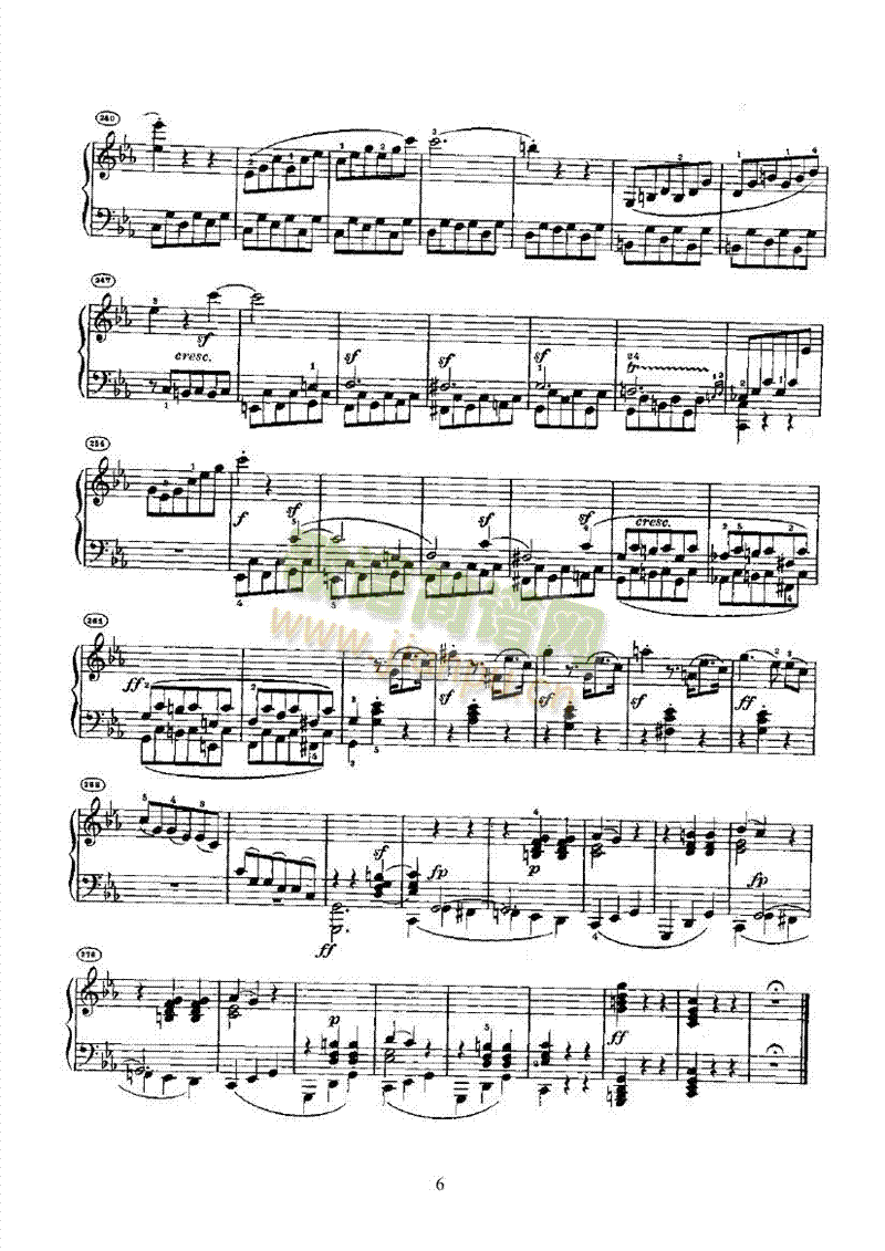 奏鸣曲(Opus10 Nr.1) 键盘类 钢琴6
