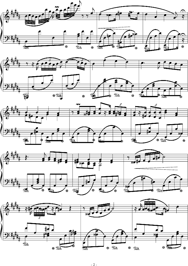 B大调夜曲Op.32 No.12