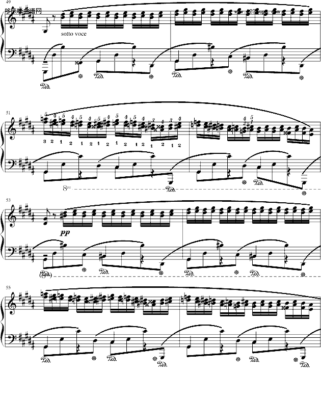 肖邦三度练习曲(op.25 no.6)-肖邦7