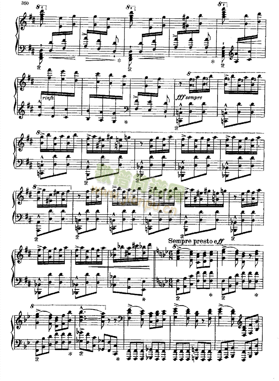 西班牙狂想曲 键盘类 钢琴20