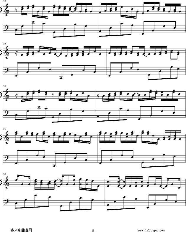 卡农-（简单和弦版）-帕赫贝尔-Pachelbel5