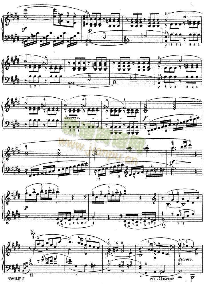 E大调第九钢琴奏鸣曲　Op. 14 No―1-贝多芬4