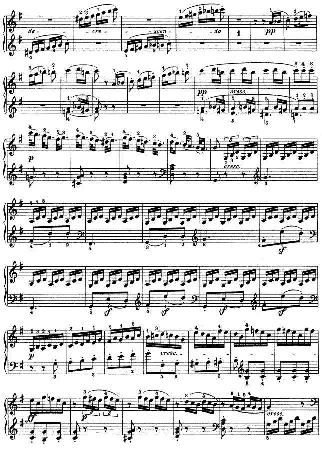 G大调第十钢琴奏鸣曲　Op. 14 No--215