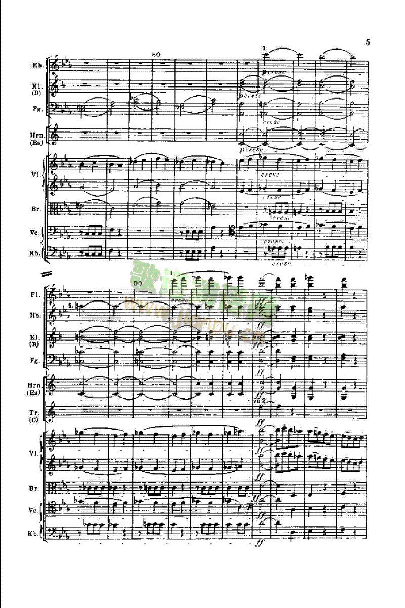 钢琴―第五交响曲（命运）作品67 键盘类 钢琴5