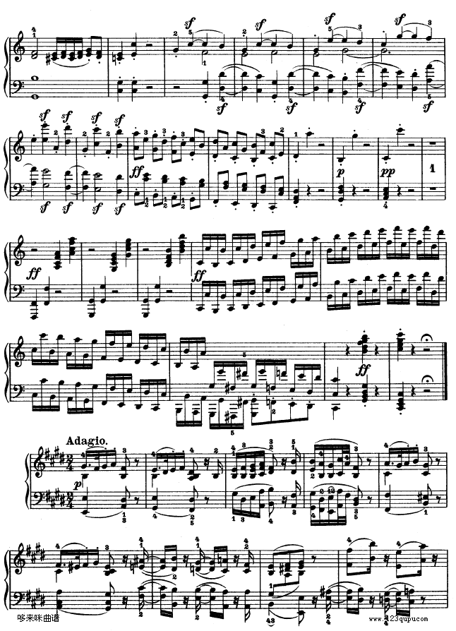 第三钢琴奏鸣曲 -Op.2 No.3-贝多芬10
