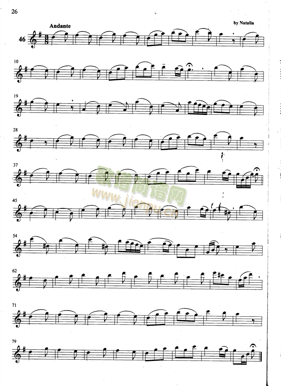 萨克斯管练习曲第100―026页1