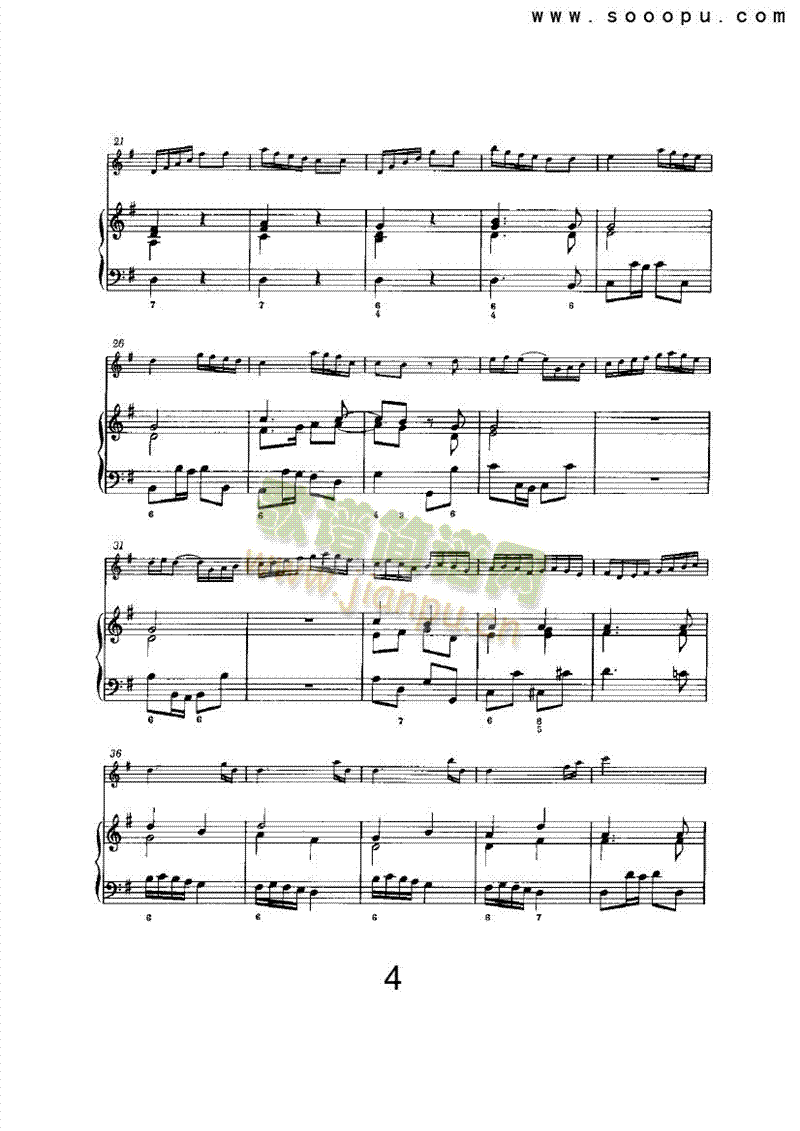 e小调第五奏鸣曲 管乐类 长笛4