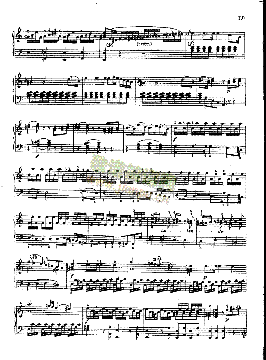 奏鸣曲Nr.810 键盘类 钢琴5