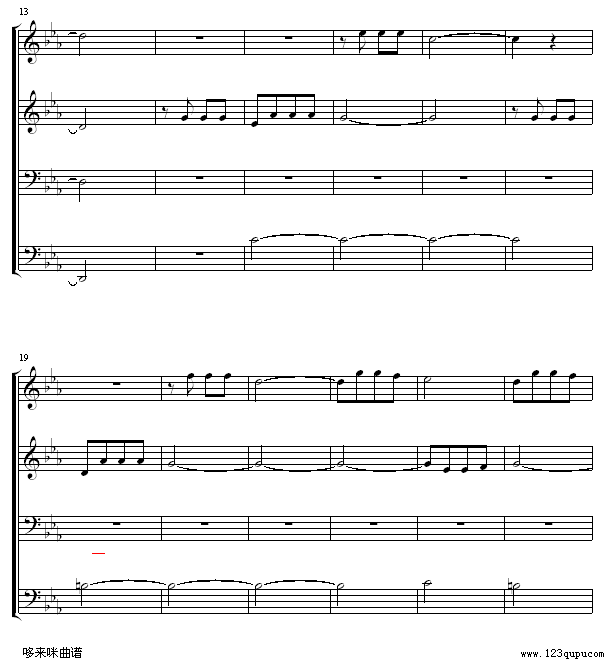 命运交响曲 -（钢琴4手联弹）-贝多芬2