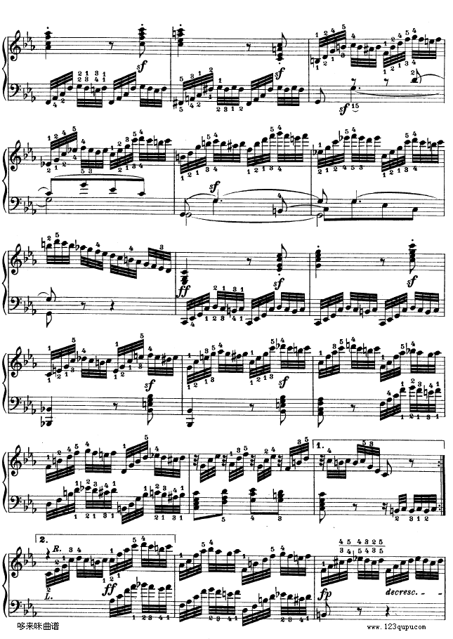 降E大调第四钢琴奏鸣曲-Op.7-贝多芬21