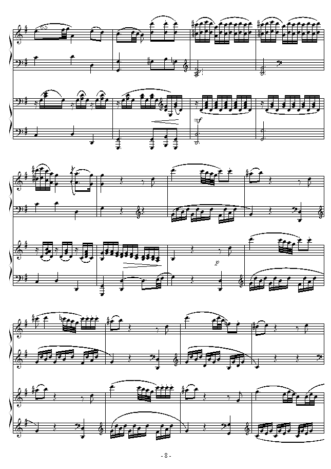D大调双钢琴奏鸣曲第二乐章8