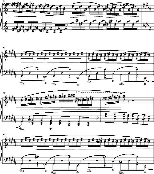 肖邦三度练习曲(op.25 no.6)-肖邦5