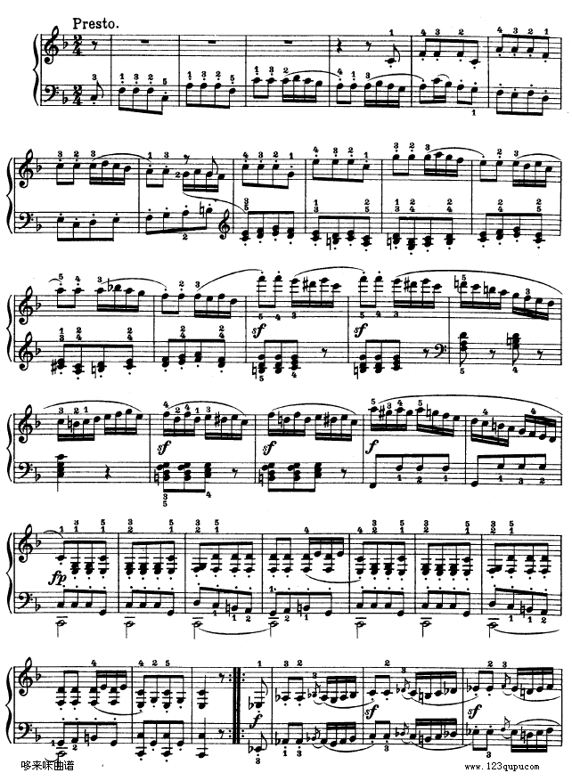 F大调第六钢琴奏鸣曲 - Op.10―2-贝多芬11