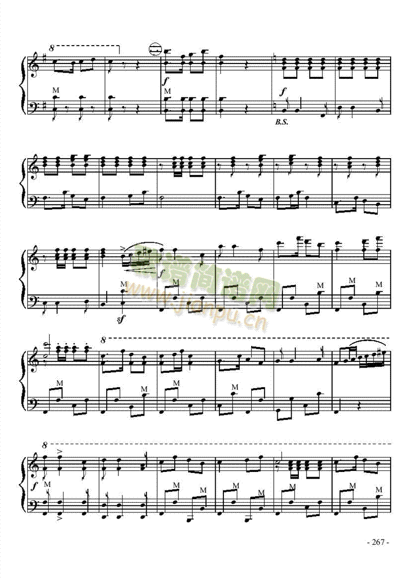 九级乐曲《白毛女组曲》 键盘类 手风琴9