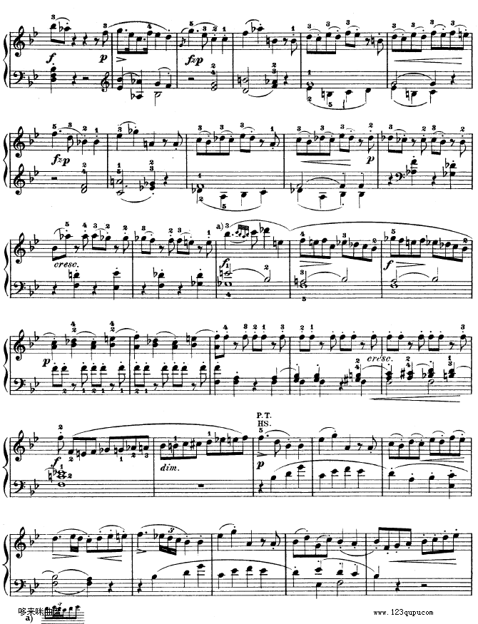 降B大调奏鸣曲 kv333-莫扎特16