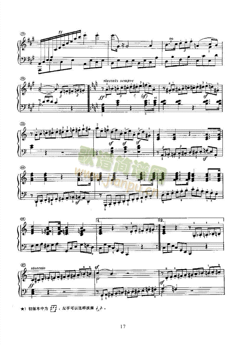 奏鸣曲(Opus2 Nr.2) 键盘类 钢琴17