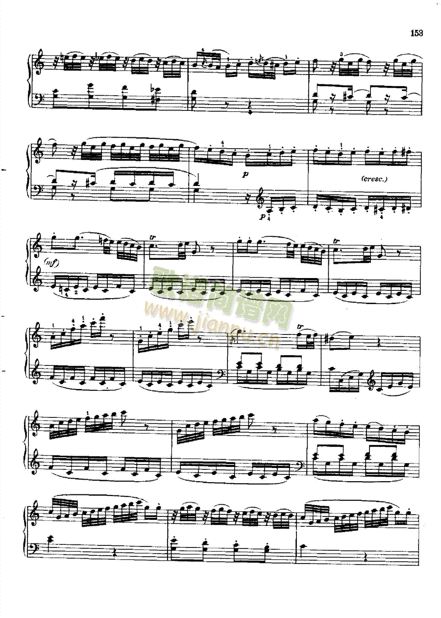 奏鸣曲Nr.330 键盘类 钢琴5
