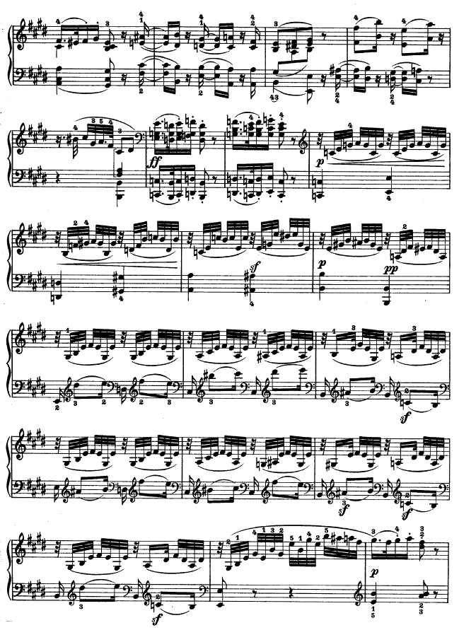 第三钢琴奏鸣曲 -Op.2 No.313