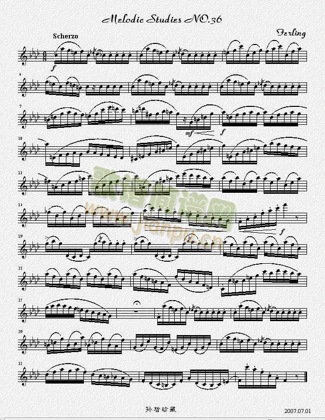 四十八首旋律练习曲之三十六1