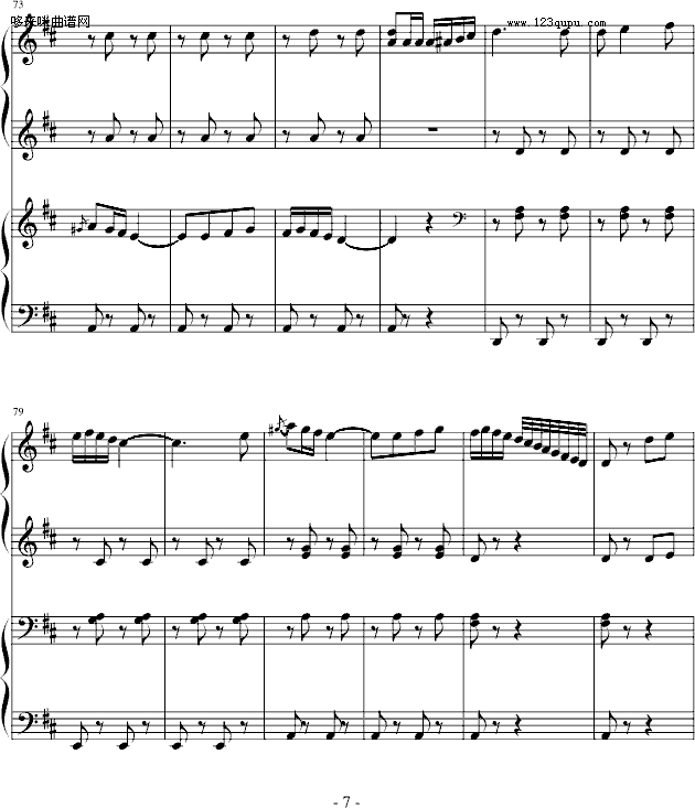 西班牙斗牛舞曲-（四手联弹）-马基纳7