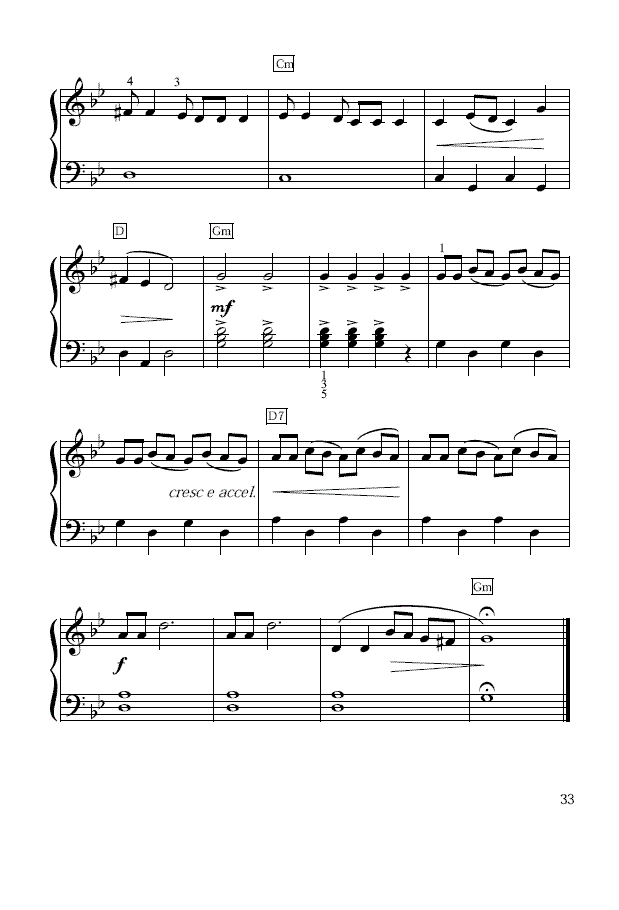 Hava nagila(简易钢琴谱)2