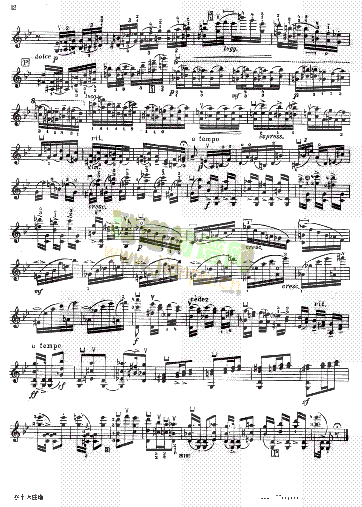 伊萨伊小提琴奏鸣曲（sonate No1）10
