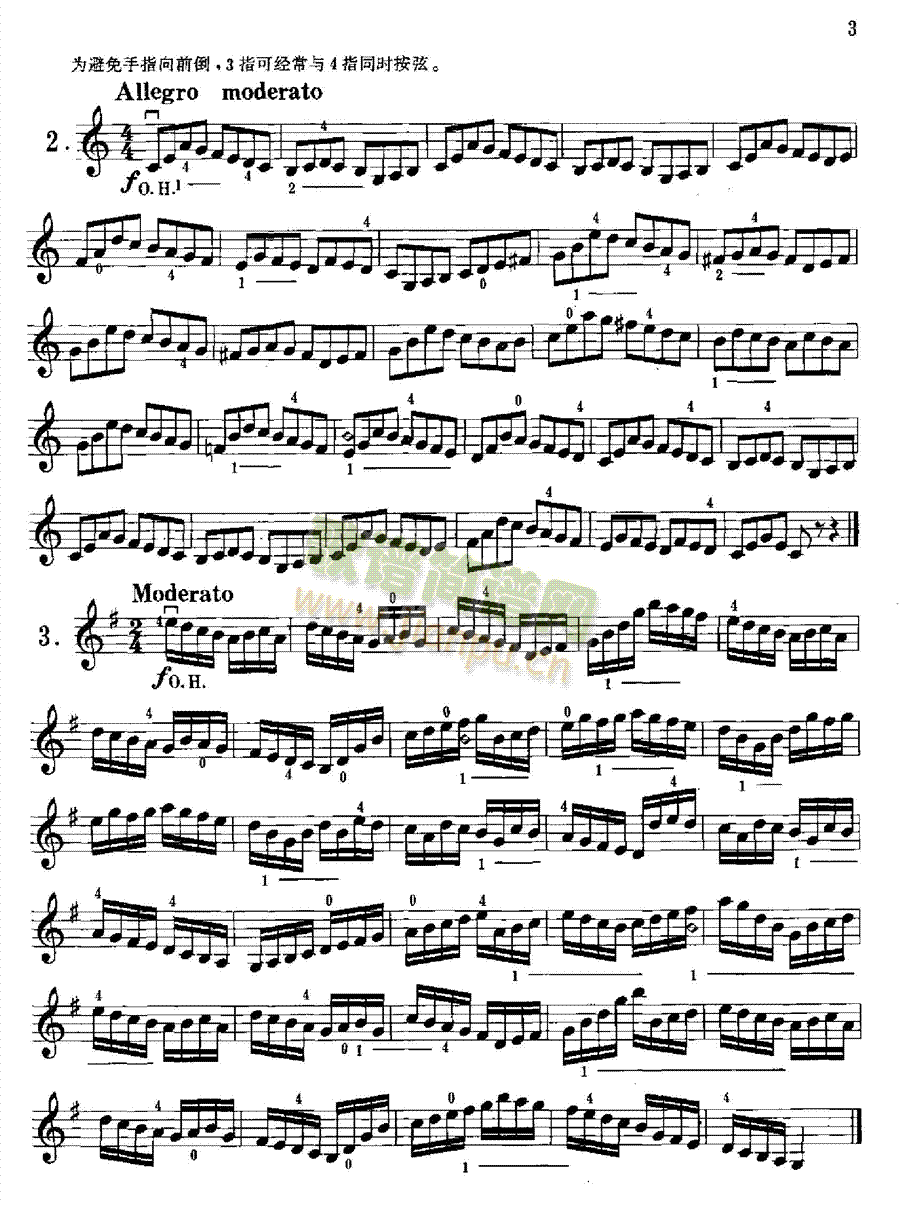 沃尔法特小提琴练习曲60首作品第45号 弦乐类 小提琴3