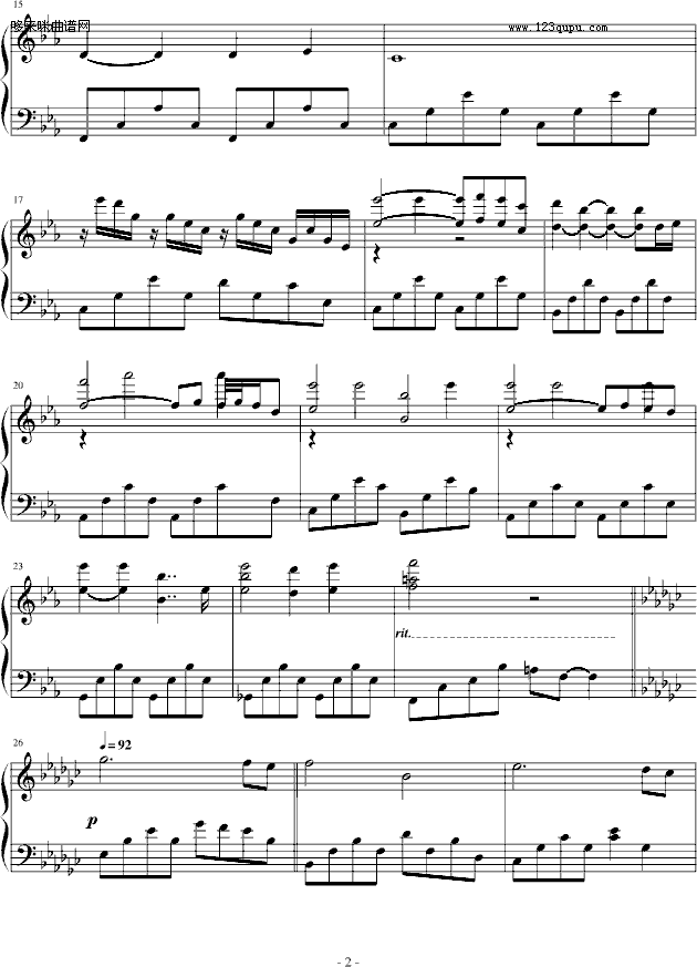 秋叶寄思语-Bach2
