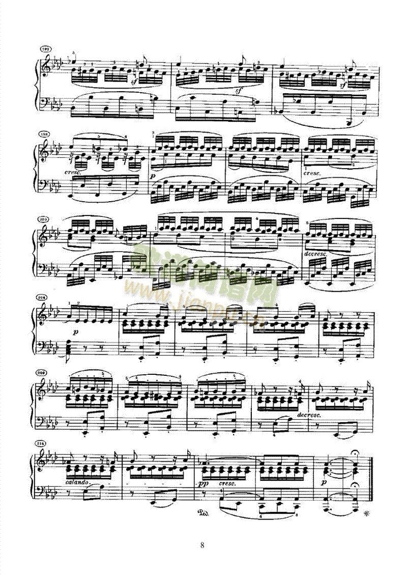 奏鸣曲(Opus26) 键盘类 钢琴8