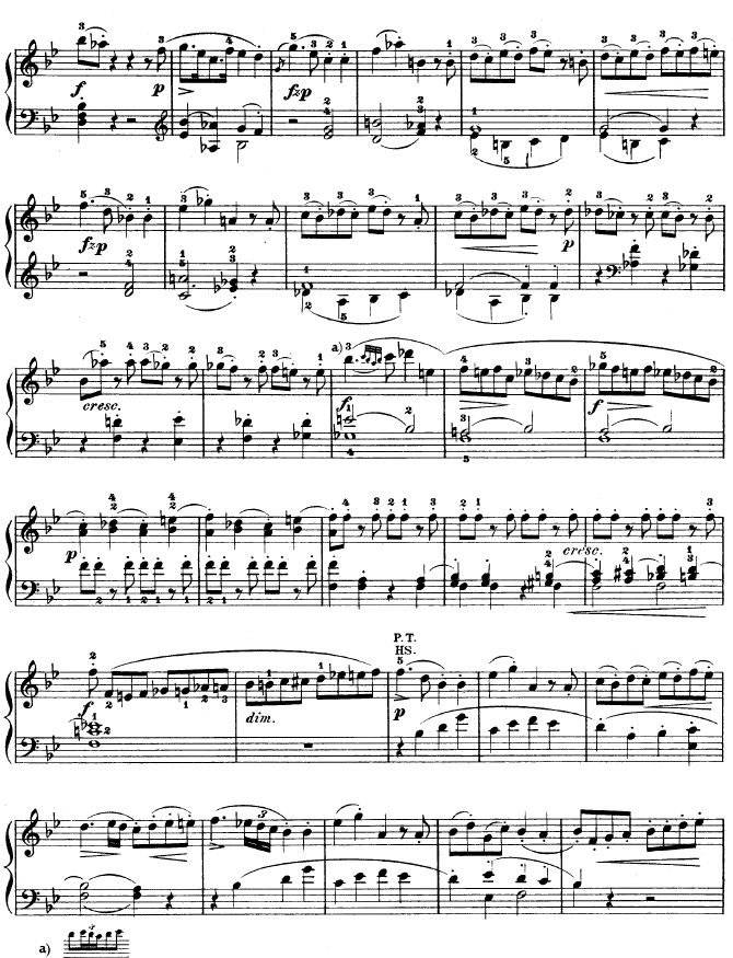 降B大调奏鸣曲 kv33316