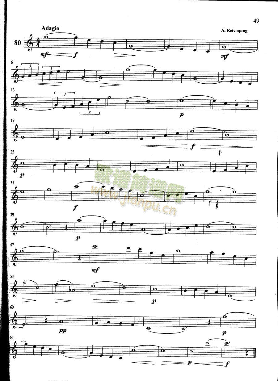萨克斯管练习曲第100―049页1
