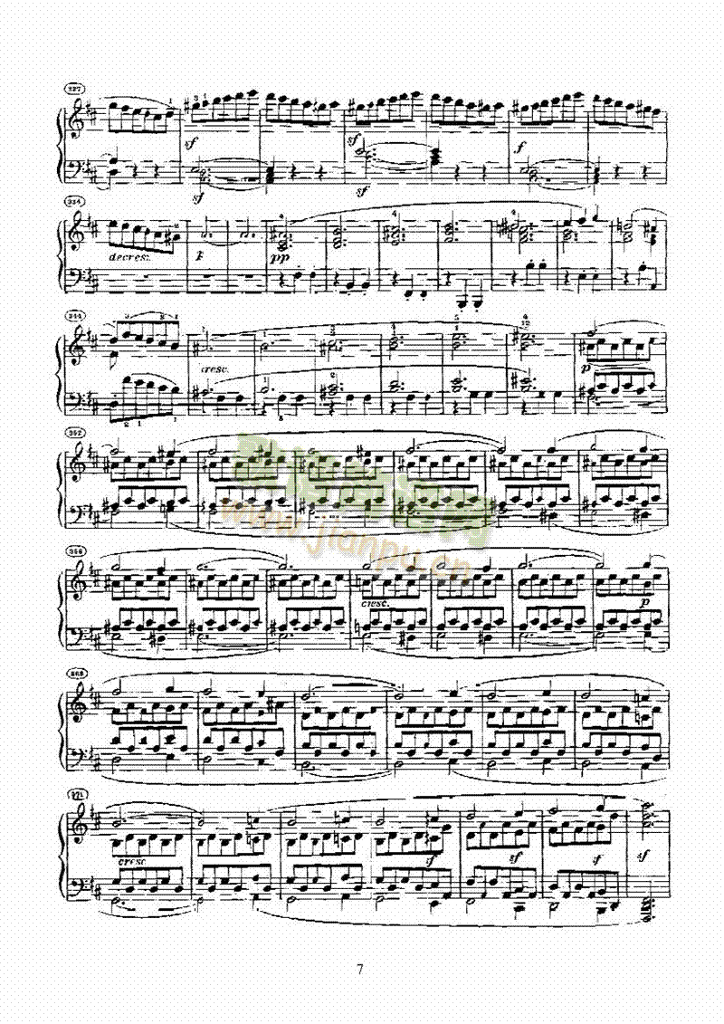 奏鸣曲(Opus28) 键盘类 钢琴7