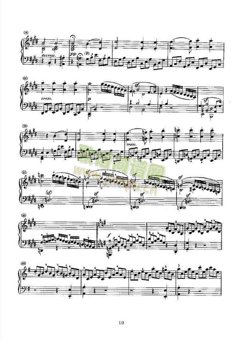 奏鸣曲(Opus14 Nr.1) 键盘类 钢琴10