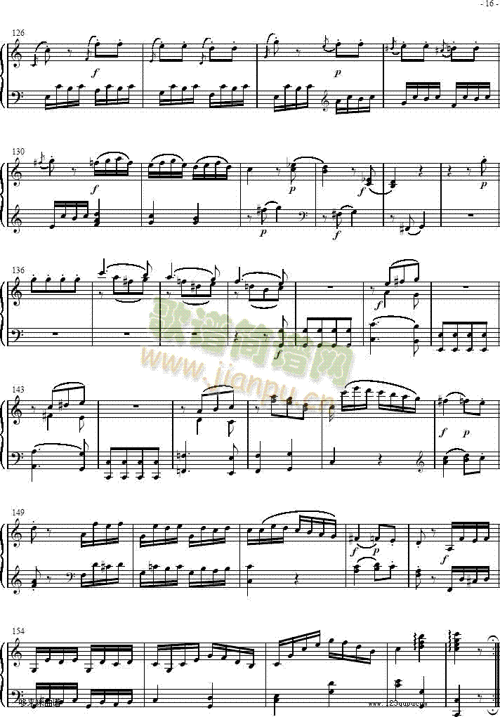 奏鸣曲 Sonatas K279 Mvt.3-莫扎特5
