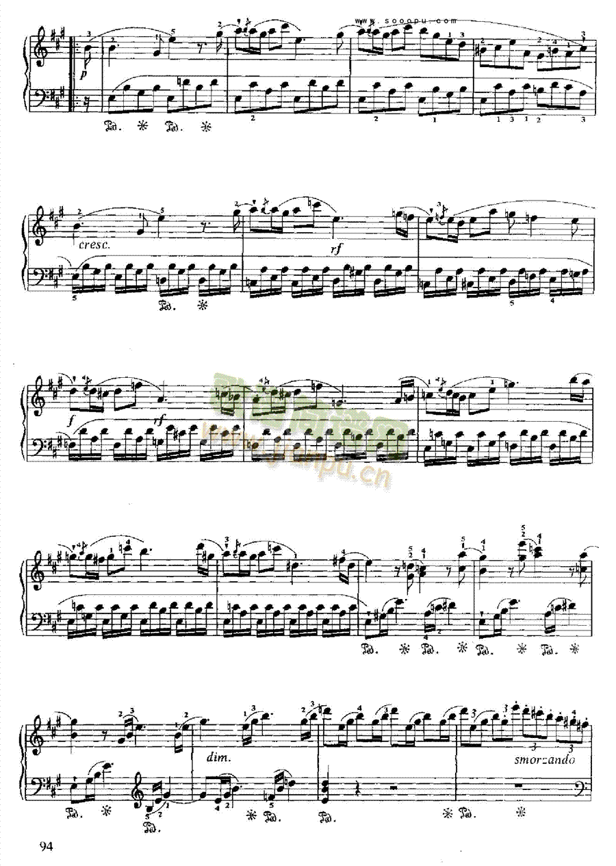 小奏鸣曲(Op.20 No.4) 键盘类 钢琴3