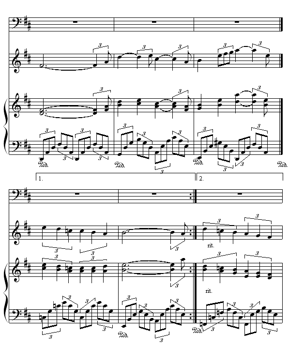 秋夜随想曲- (钢琴小提琴合奏)2
