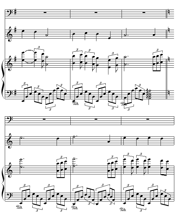 秋夜随想曲- (钢琴小提琴合奏)4