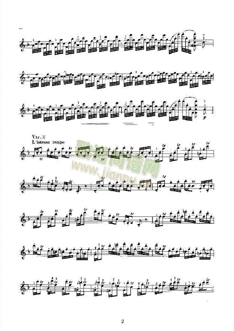 科雷利主题变奏曲（独奏） 弦乐类 小提琴2