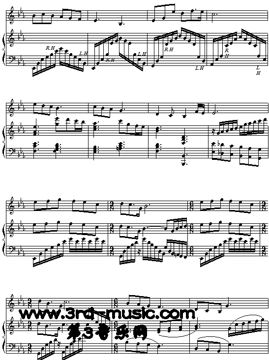 我和我的祖国[钢琴曲谱]2