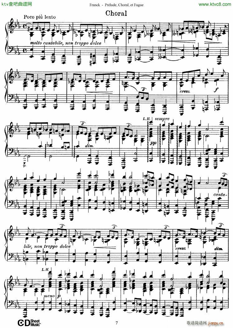 Franck Prélude Choral et Fugue7