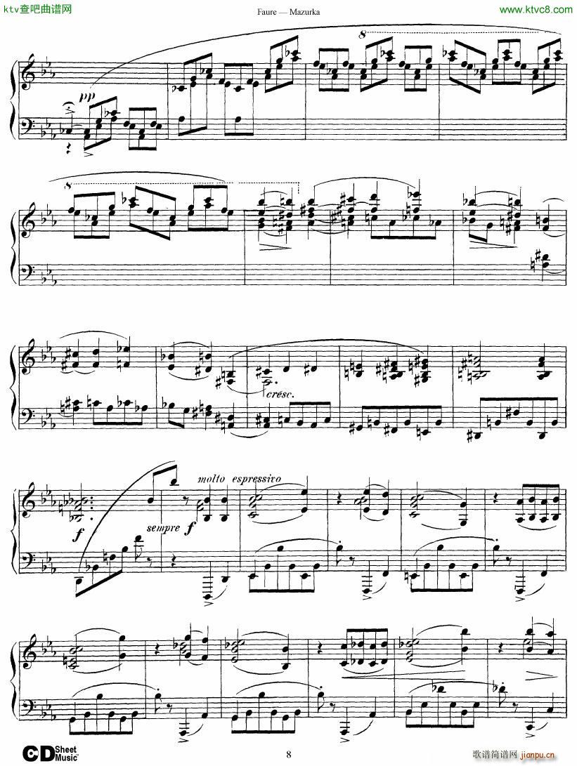 Faure Mazurka Op 328